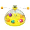 Interactive Cat Toy Ball Pets Cats Puzzle Spinning Track with Plush Balls Feather Teaser Kitten Toys Game Catnip Ball Toy