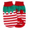 Pet Christmas Turtleneck Sweater Dog Cat Christmas Clothes Snowman Stripes Costume Winter Holiday Sweater for Small Medium Kitten Puppy Cats Dogs