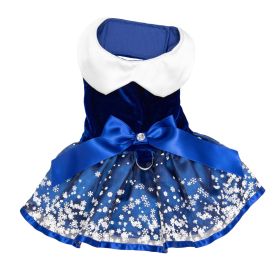 Holiday Dress (Color: Snowflakes, size: large)